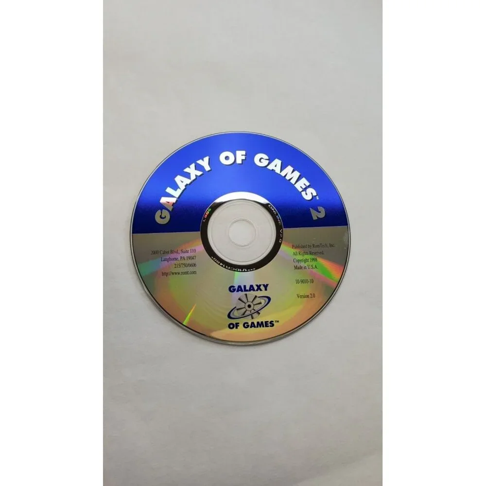 Galaxy Of Games 2 - PC Game CD-ROM 1998  - DISC ONLY!